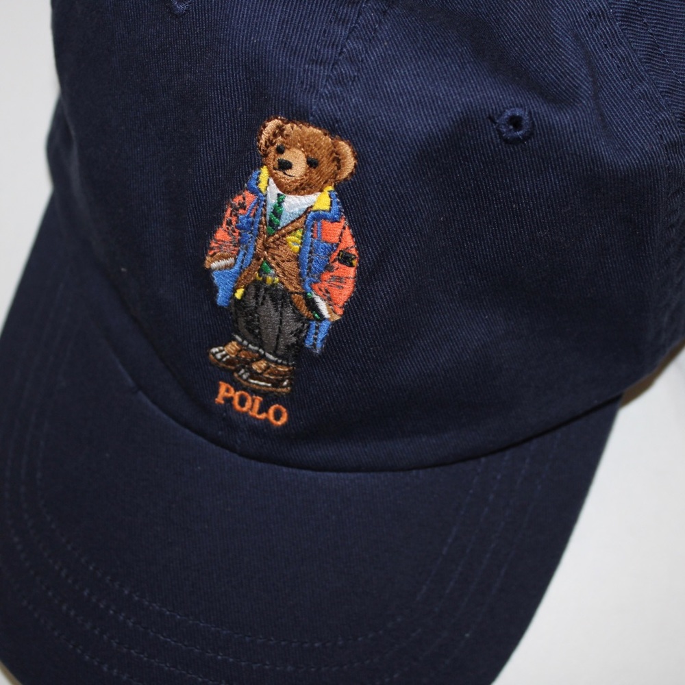 Polo Ralph Lauren Bear Preppy Hat with Leather Buckle Detail